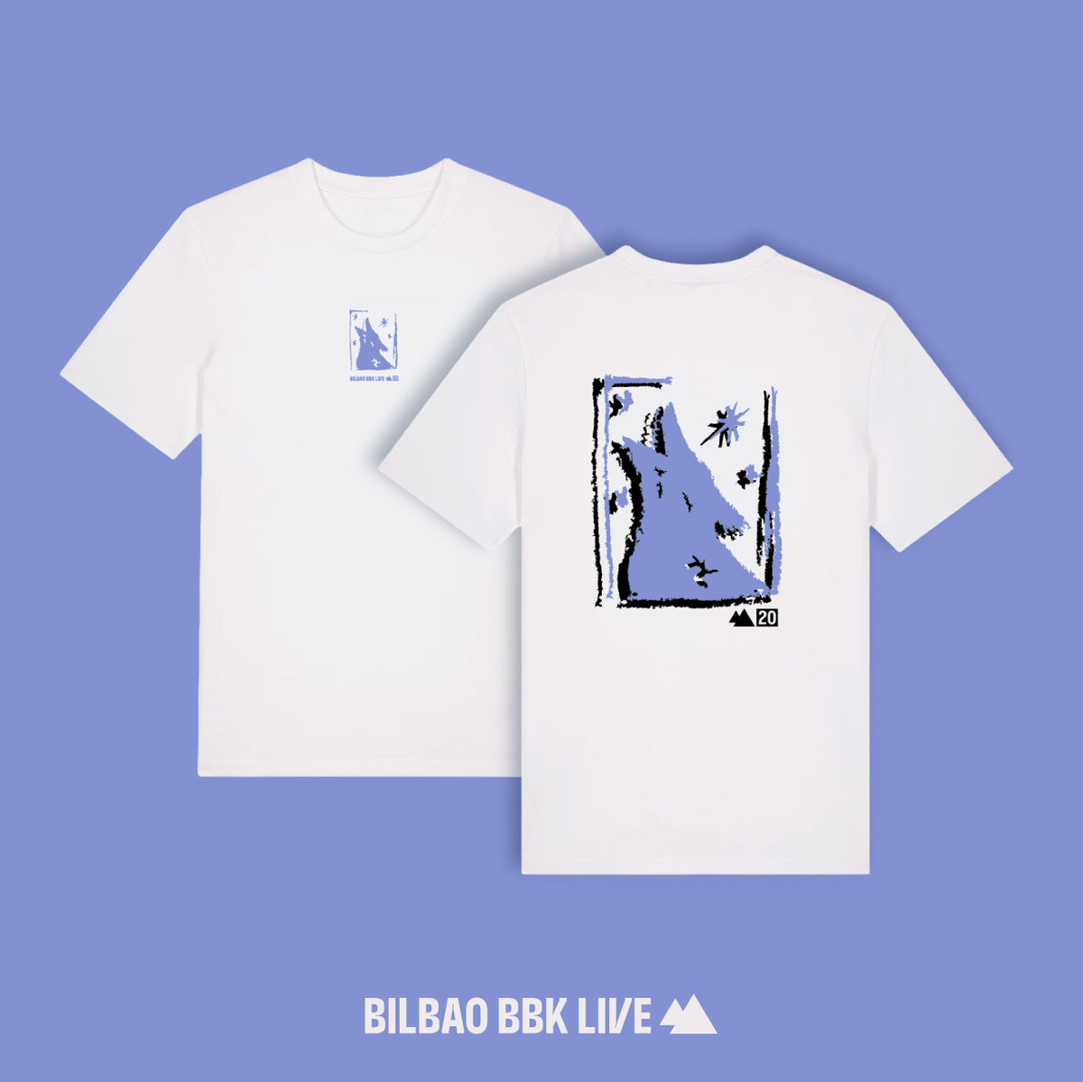 CAMISETA BBK LIVE LOGO LOBO 20 ANIVERSARIO