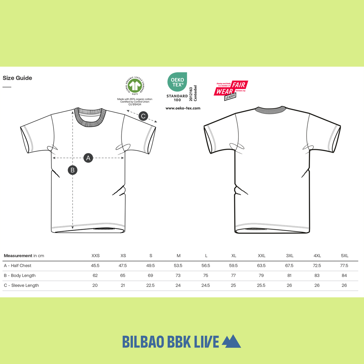 CAMISETA BBK LIVE LINE UP 2026