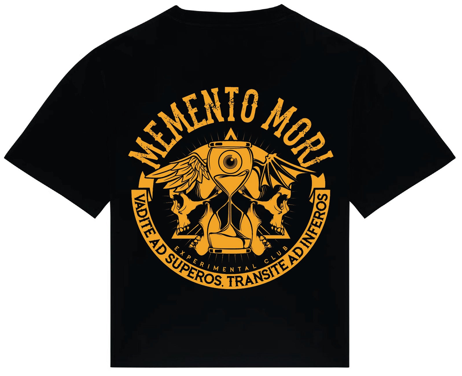 CROP OVERSIZE ALVARO PFF MEMENTO MORI AMARILLO