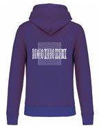 SUDADERA DELAPORTE AQUI Y AHORA MORADA
