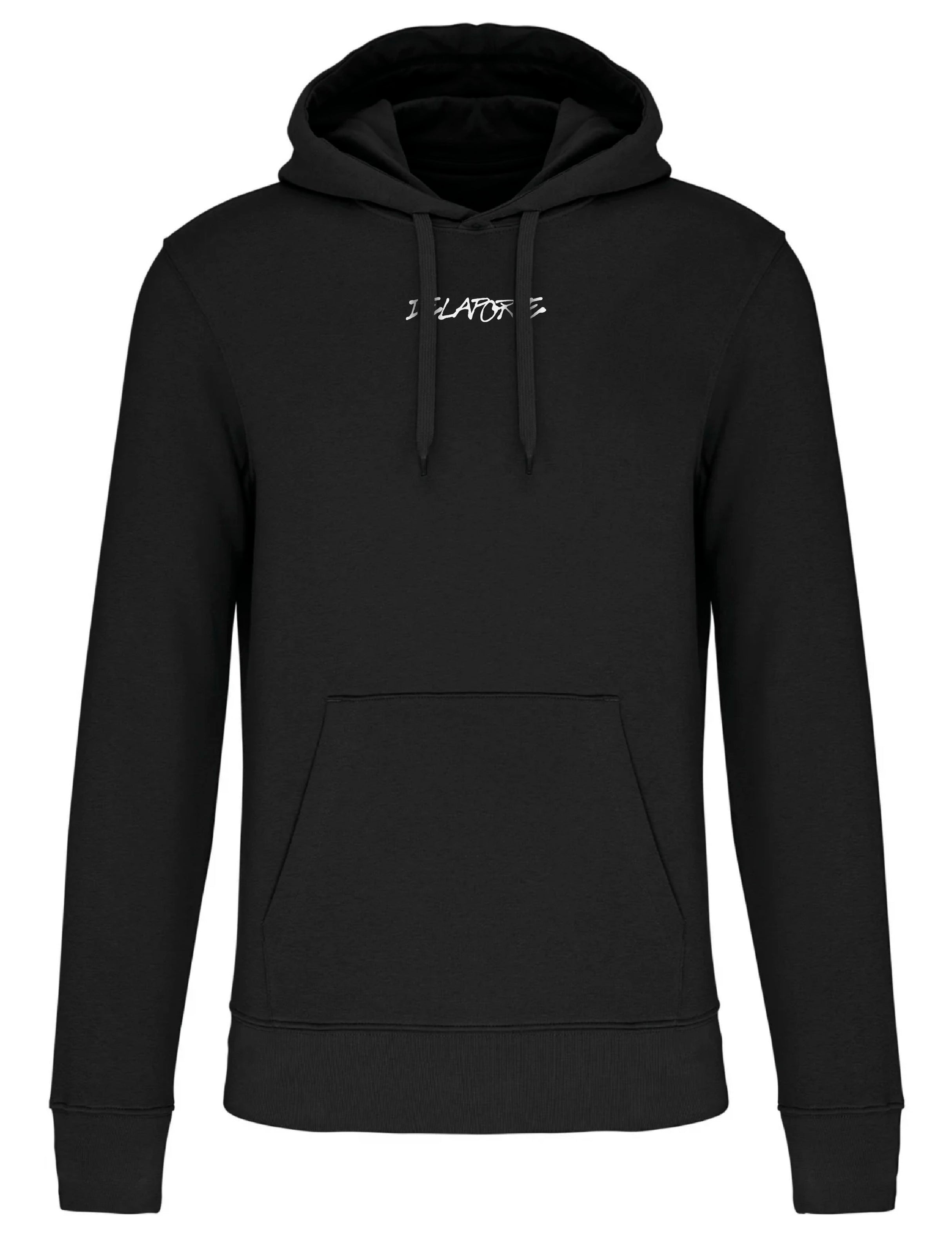 SUDADERA DELAPORTE AQUI Y AHORA NEGRA